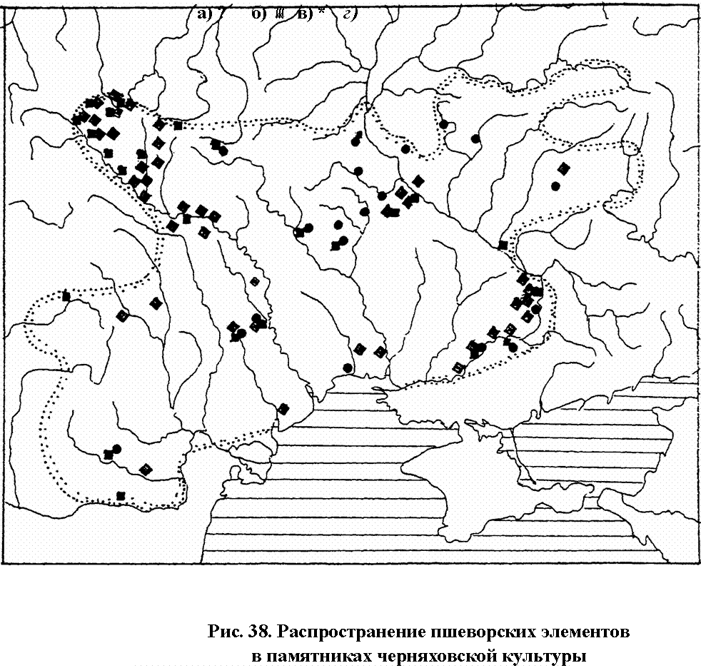 Позднесарматская культура карта